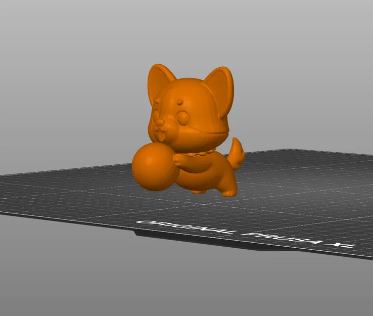 Mô hình 3D chú chó con chơi bóng phong cách Kawaii đáng yêu - Image 2