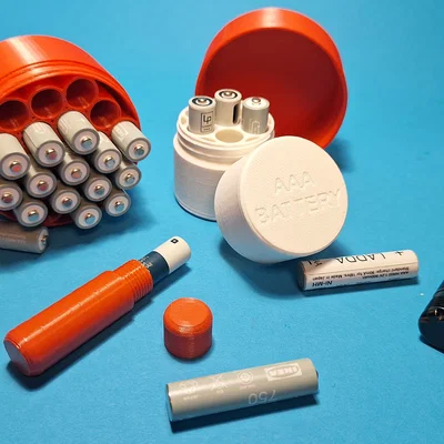 Hộp đựng pin AAA in 3D gọn gàng, chuyên nghiệp (nhiều kích thước)