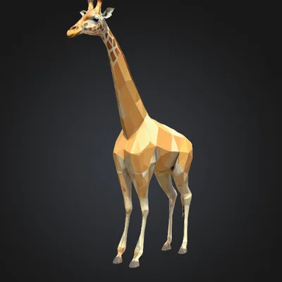 Mô hình Hươu Cao Cổ (Giraffe) thiết kế 3D nghệ thuật độc đáo