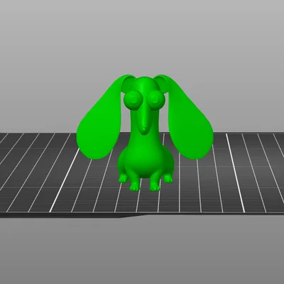 Mô hình 3D nhân vật Chó con phong cách đất sét kawaii