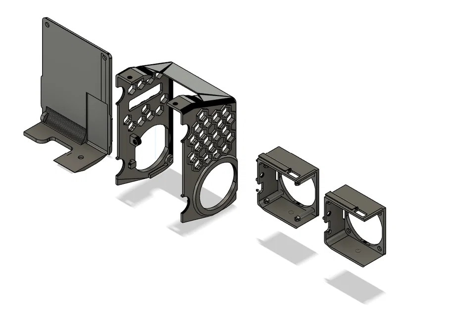 Nâng cấp vỏ quạt 4020 cho đầu đùn máy in Qidi Plus 4 - Image 2