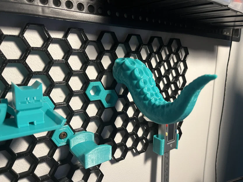 Móc treo 3D hình xúc tu độc đáo cho Honeycomb Storage Wall - Image 1