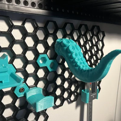 Móc treo 3D hình xúc tu độc đáo cho Honeycomb Storage Wall