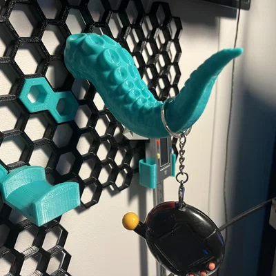 Móc treo 3D hình xúc tu độc đáo cho Honeycomb Storage Wall