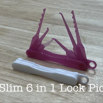Bộ dụng cụ mở khóa Lock Picks Slim 6 trong 1