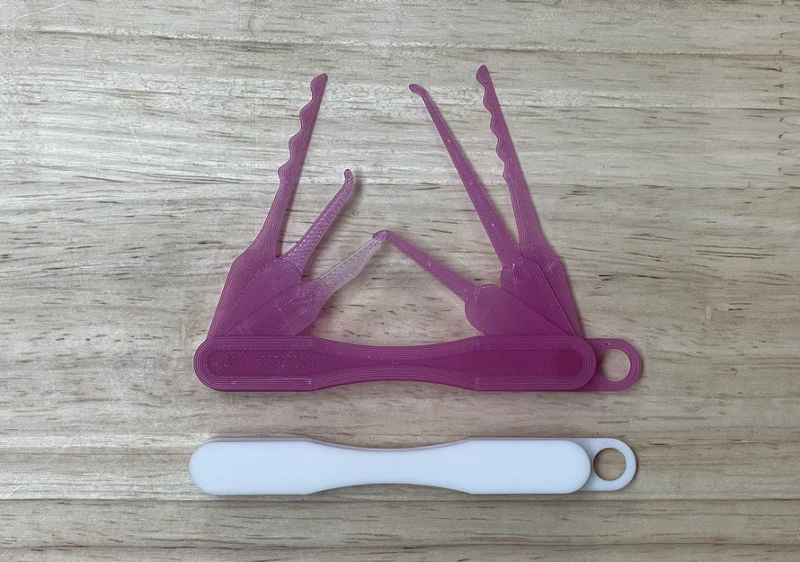 Bộ dụng cụ mở khóa Lock Picks Slim 6 trong 1 - Image 3