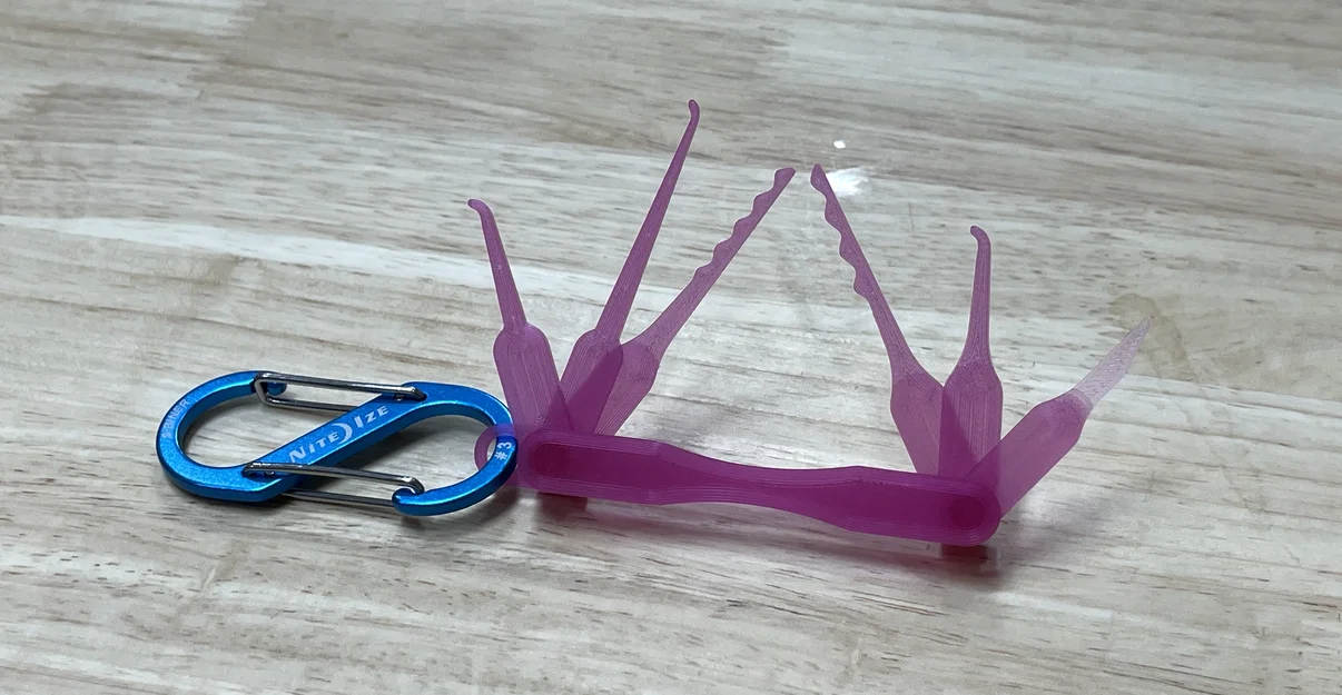 Bộ dụng cụ mở khóa Lock Picks Slim 6 trong 1 - Image 5