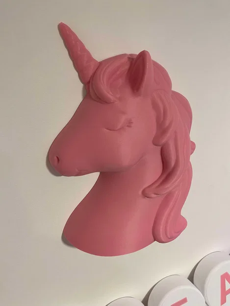 Mô hình trang trí treo tường hình Kỳ lân (Unicorn) dễ thương - Image 1