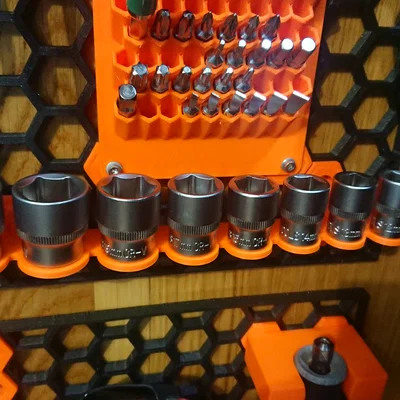 Giá đỡ đầu tuýp hệ mét cho Honeycomb Storage Wall