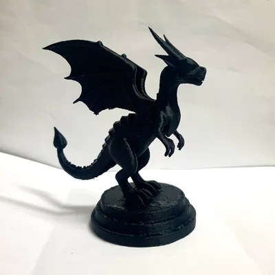 Tượng mô hình rồng (Drachen Büste) trang trí để bàn ấn tượng