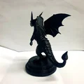 Tượng mô hình rồng (Drachen Büste) trang trí để bàn ấn tượng - Thumbnail 2