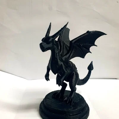 Tượng mô hình rồng (Drachen Büste) trang trí để bàn ấn tượng