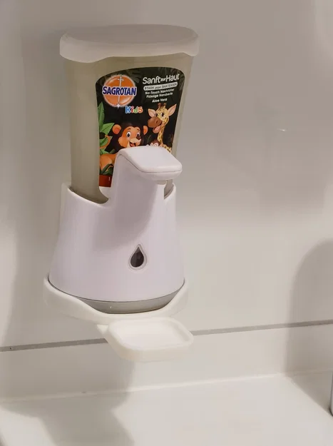 Kệ treo tường cho máy xịt xà phòng SAGROTAN/DETTOL no touch - Image 1