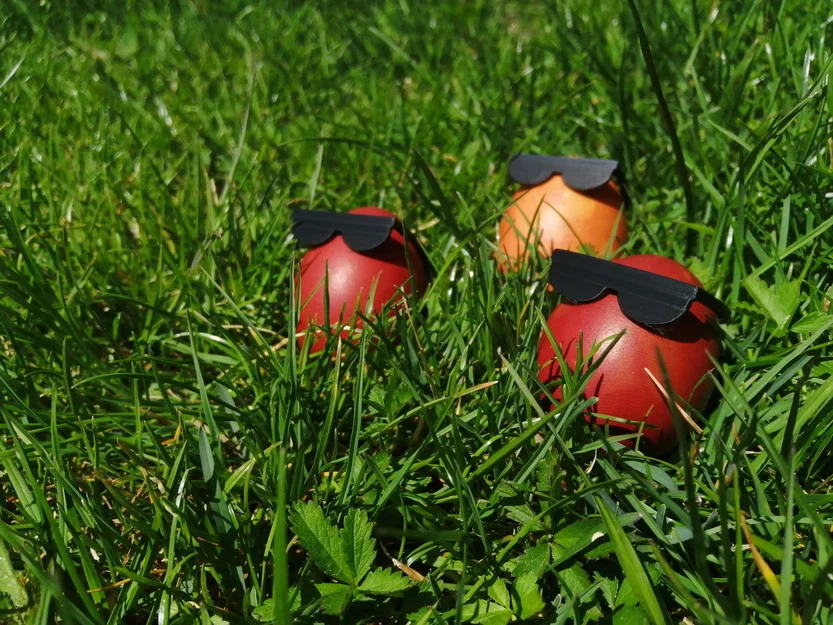 Kính mát siêu ngầu cho trứng Phục sinh - Phụ kiện trang trí 3D độc lạ - Image 1