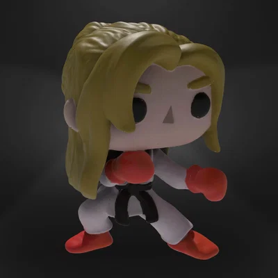 Mô hình 3D Taekwondo Girl phong cách Funko Pop dễ thương