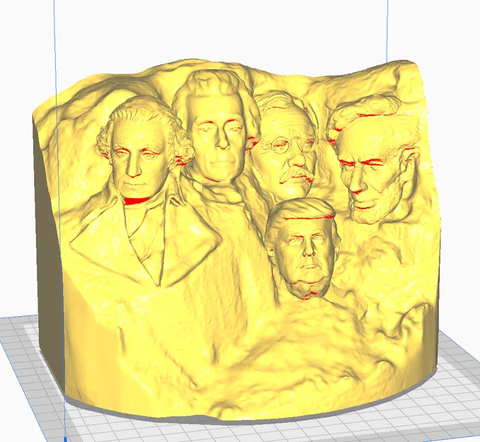 Mô hình núi Rushmore có Donald Trump in 3D - Image 1