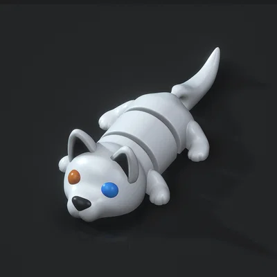 Mô hình chú chó khớp nối (Articulated Dog) dễ thương