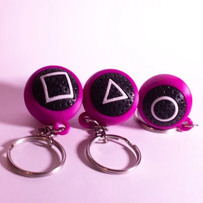 Móc khóa Squid Game độc đáo - Hướng dẫn in 3D chi tiết