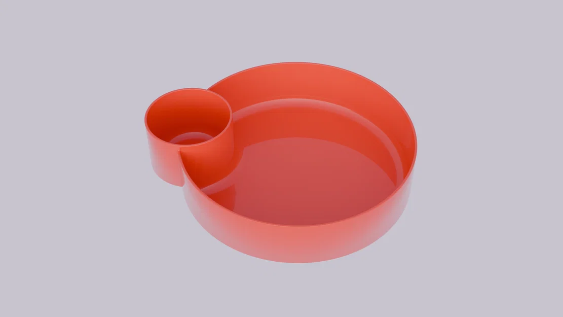 Khay 3D đựng khoai tây chiên và nước sốt tiện lợi cho bàn ăn - Image 2