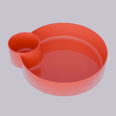 Khay 3D đựng khoai tây chiên và nước sốt tiện lợi cho bàn ăn