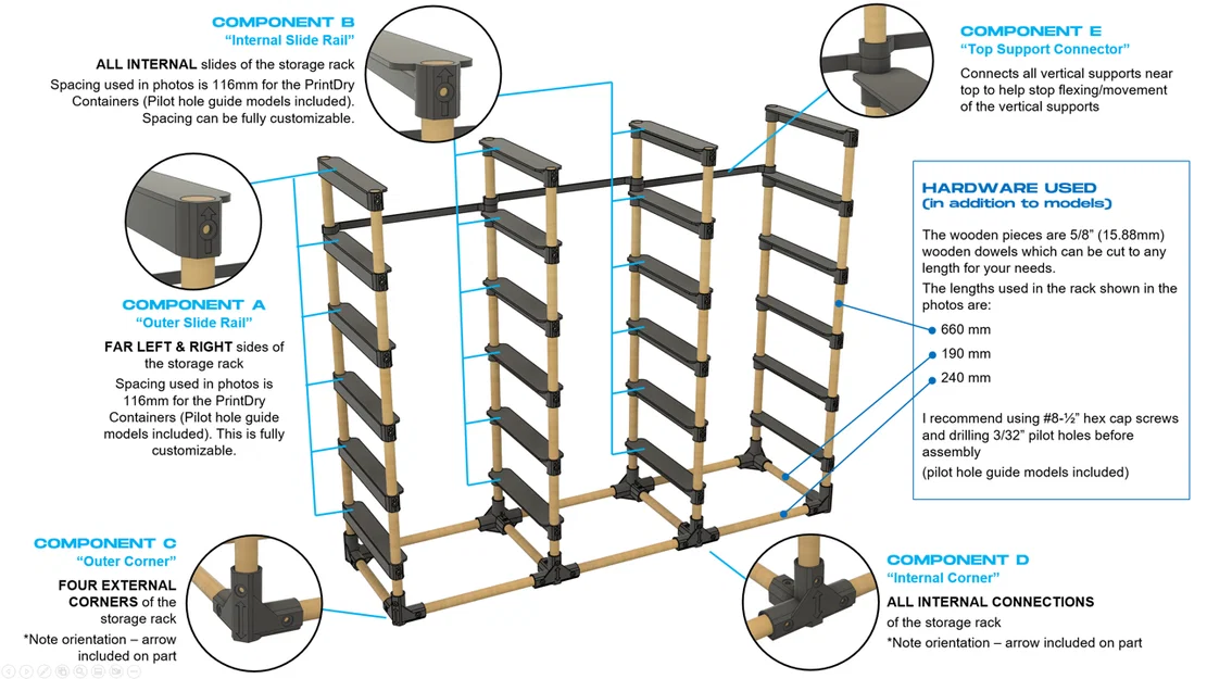 Kệ để sợi nhựa Filament - Mô-đun và tùy biến linh hoạt - Image 3