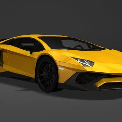 Mô hình siêu xe Lamborghini Aventador - File in 3D chất lượng cao