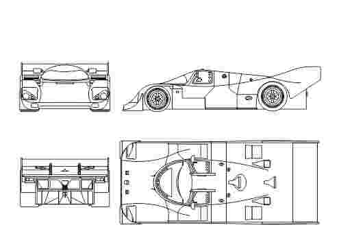 Mô hình 3D Porsche 962 Convertible phong cách LEGO lắp ráp cực đơn giản - Image 5