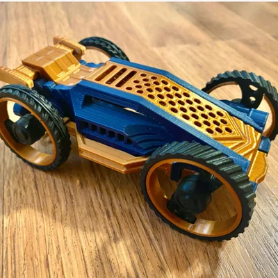 Mô hình xe đua Rubber Band Racer chạy bằng dây thun cực thú vị