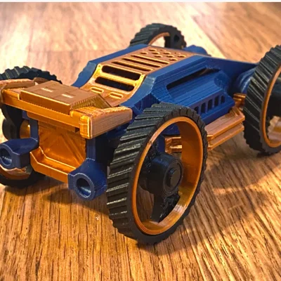 Mô hình xe đua Rubber Band Racer chạy bằng dây thun cực thú vị