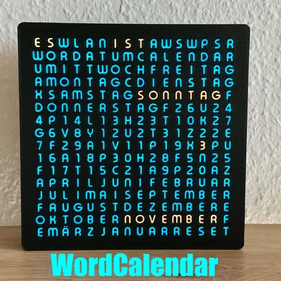 WordCalendar 16x16 - 2024: Lịch hiển thị bằng chữ độc đáo