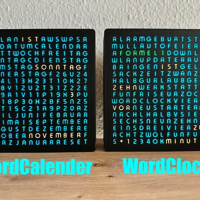 WordCalendar 16x16 - 2024: Lịch hiển thị bằng chữ độc đáo
