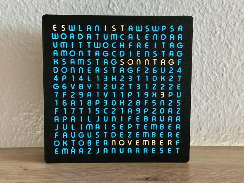 WordCalendar 16x16 - 2024: Lịch hiển thị bằng chữ độc đáo - Image 3