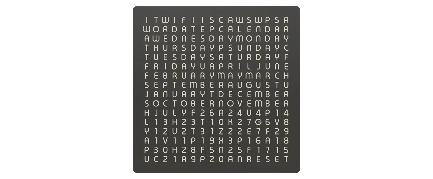 WordCalendar 16x16 - 2024: Lịch hiển thị bằng chữ độc đáo - Image 4