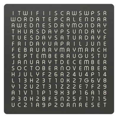 WordCalendar 16x16 - 2024: Lịch hiển thị bằng chữ độc đáo