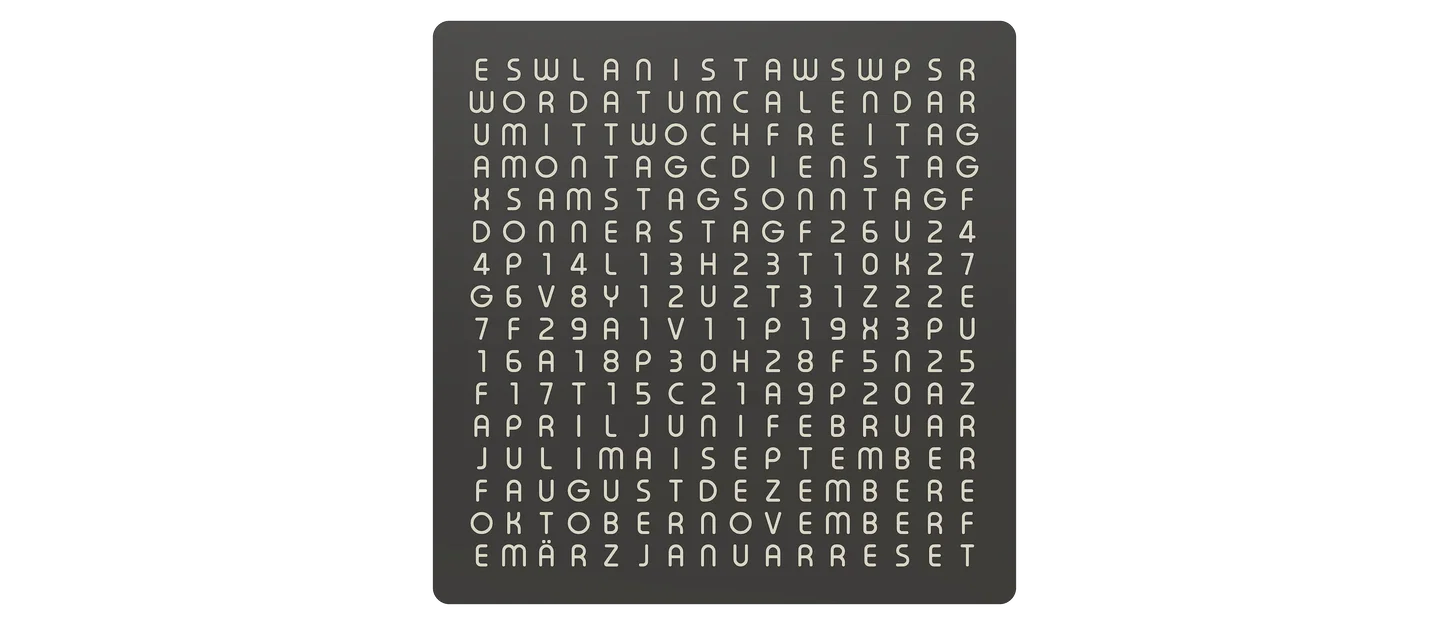 WordCalendar 16x16 - 2024: Lịch hiển thị bằng chữ độc đáo - Image 6