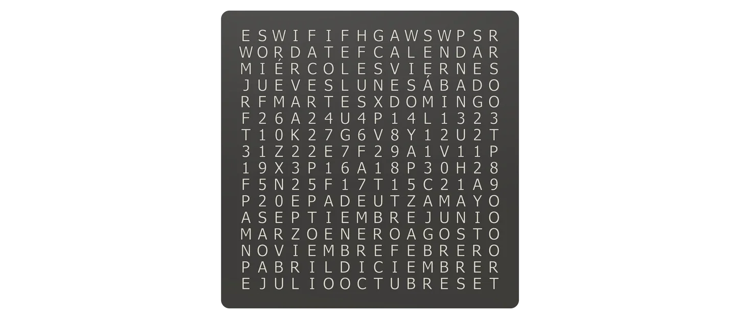 WordCalendar 16x16 - 2024: Lịch hiển thị bằng chữ độc đáo - Image 15