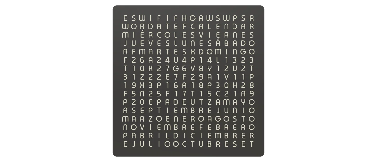 WordCalendar 16x16 - 2024: Lịch hiển thị bằng chữ độc đáo - Image 16