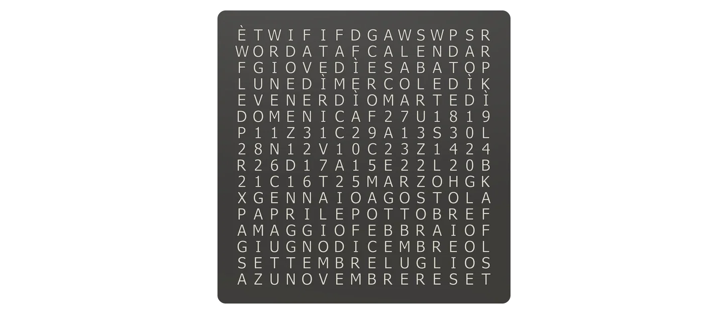 WordCalendar 16x16 - 2024: Lịch hiển thị bằng chữ độc đáo - Image 17