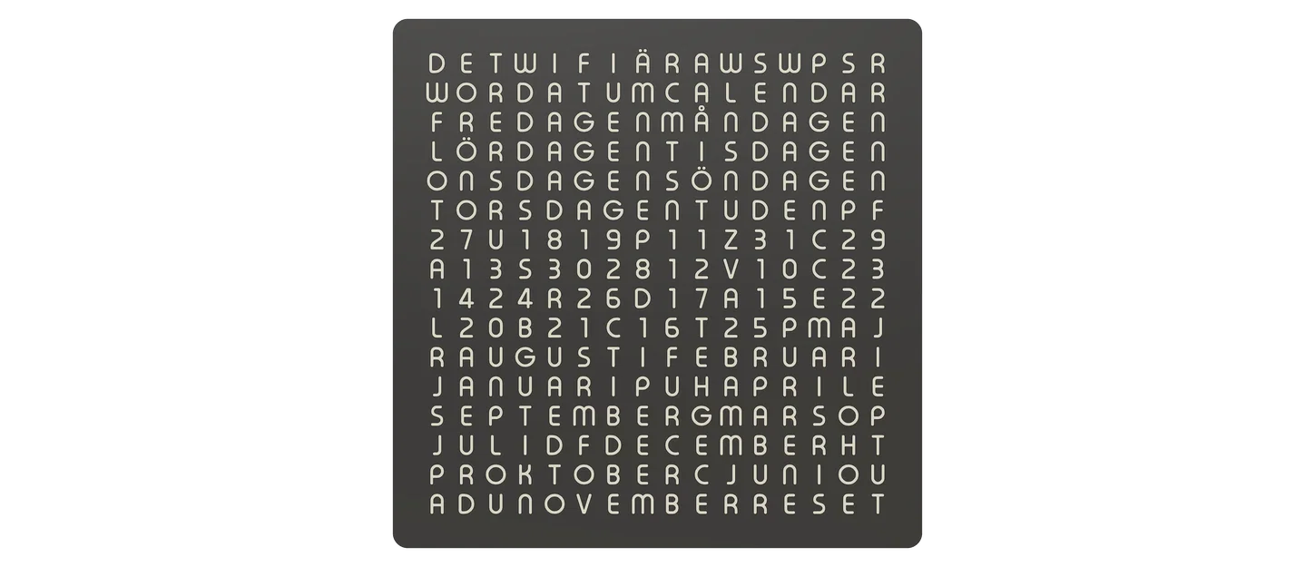 WordCalendar 16x16 - 2024: Lịch hiển thị bằng chữ độc đáo - Image 22