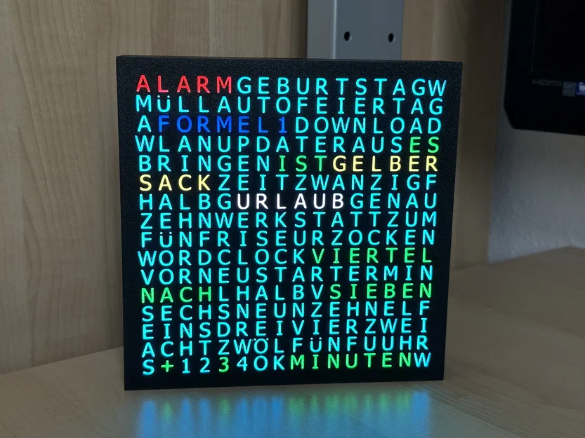 WordClock 16x16 LED matrix - Đồng hồ chữ thông minh - Image 3