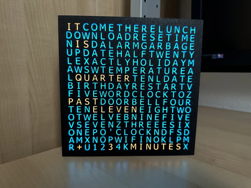 WordClock 16x16 LED matrix - Đồng hồ chữ thông minh - Image 4