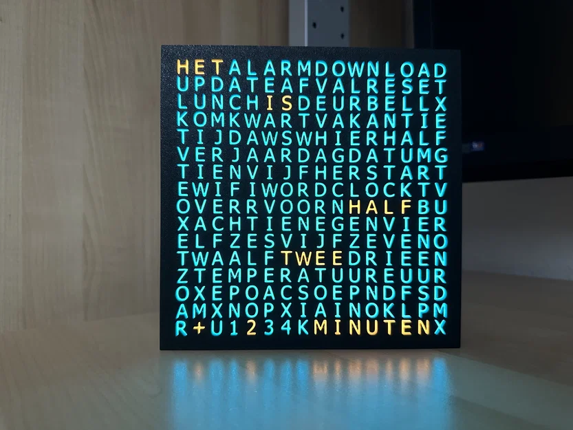 WordClock 16x16 LED matrix - Đồng hồ chữ thông minh - Image 5