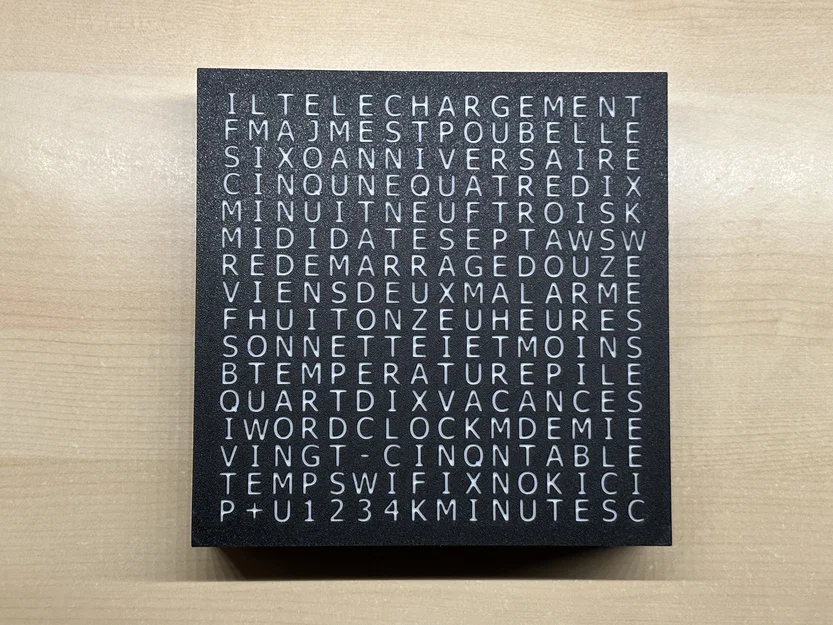 WordClock 16x16 LED matrix - Đồng hồ chữ thông minh - Image 8