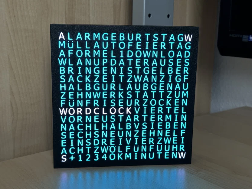 WordClock 16x16 LED matrix - Đồng hồ chữ thông minh - Image 9
