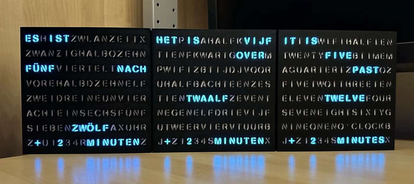 WordClock 16x8 LED matrix (2023-V1) - Đồng hồ LED thông minh - Image 4