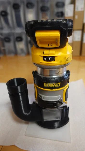Cổng hút bụi Airlock cho máy phay cầm tay DeWalt DCW600/DWP611 - Image 1