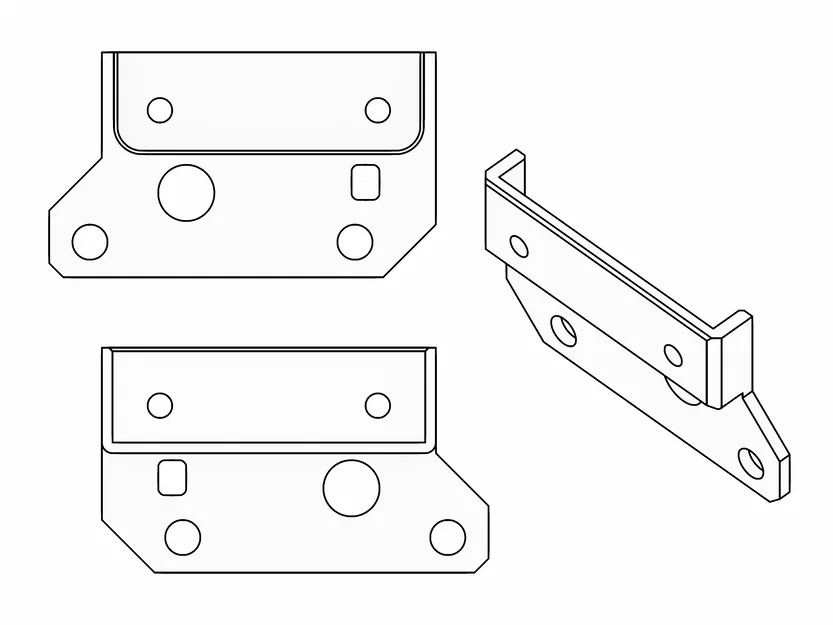 Pat gắn đầu in Sprite SE cho Ender-3 V2 NEO (Bracket) - Image 2
