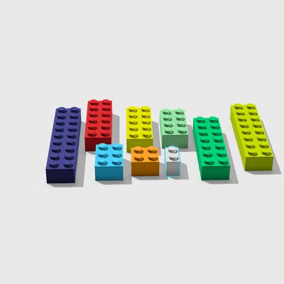 Bộ Sưu Tập Gạch Lego 2x1 : 2x9