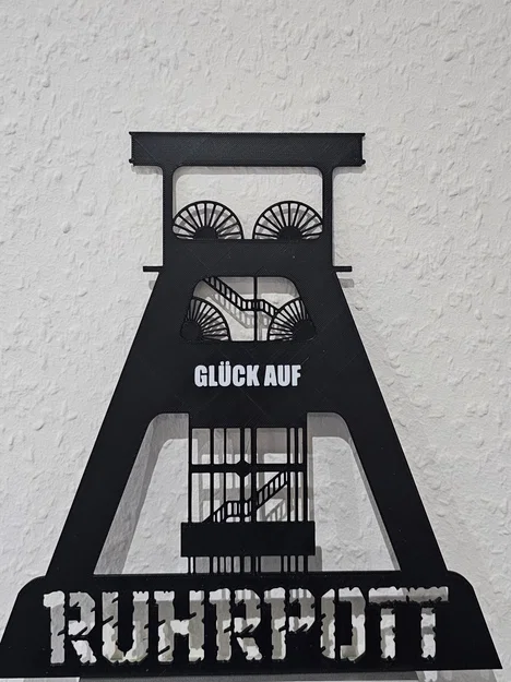 Mô hình trang trí tháp mỏ Zechenturm Ruhrpott - Decor độc đáo - Image 1