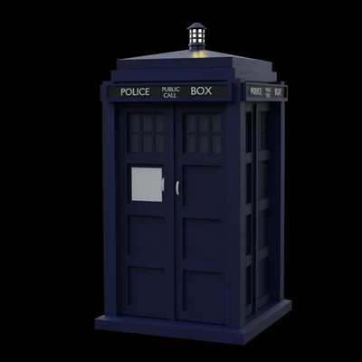Mô hình TARDIS 3D - Cỗ máy thời gian từ phim Dr. Who